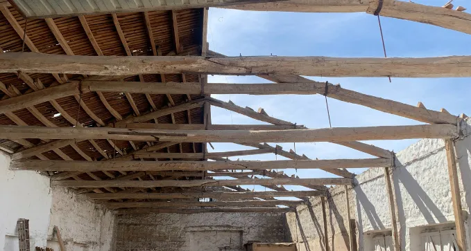 rehabilitar cubierta vieja en casa de pueblo en olvega, soria